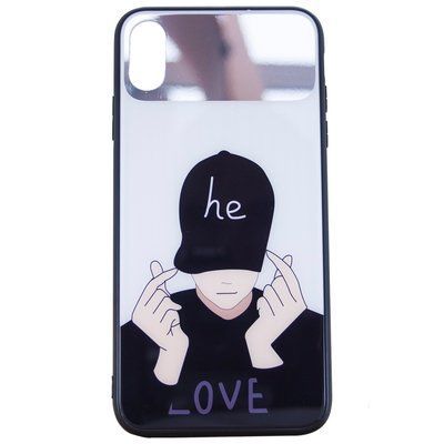 Чехол TPU+Glass MIRROR для Iphone XS Max Парень 34976