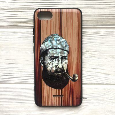 Чехол BARBER для Xiaomi Redmi 6A с люлькой светлый 32894