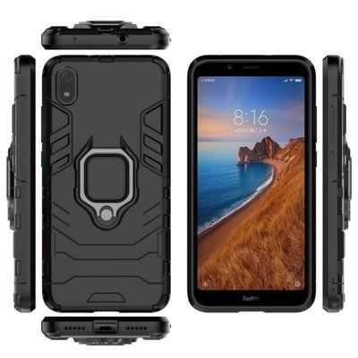 Протиударний чохол Transforme Ring для Xiaomi Redmi 7A Чорний 36359