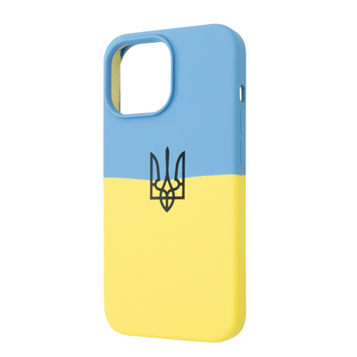 Чехол патриотический Silicone Case для Iphone 12 Pro Max Флаг Украины 68790