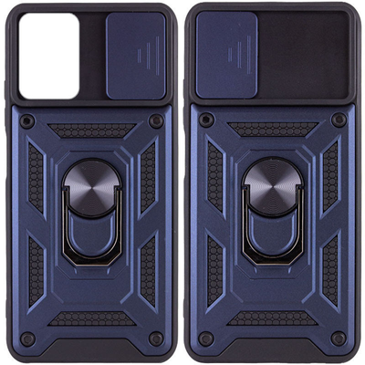 Противоударный чехол Camsh Serg Ring для Xiaomi Redmi Note 11 / Note 11s Синий 66378