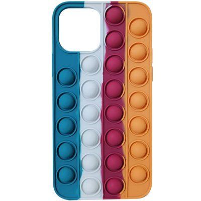 Чехол 3D Pop it Bubble для Iphone 11 Pro Cosmos blue / Orange 56136