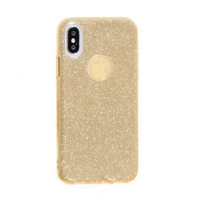 Чехол с блестками Shine для Iphone X / XS Светло-золотой 33838