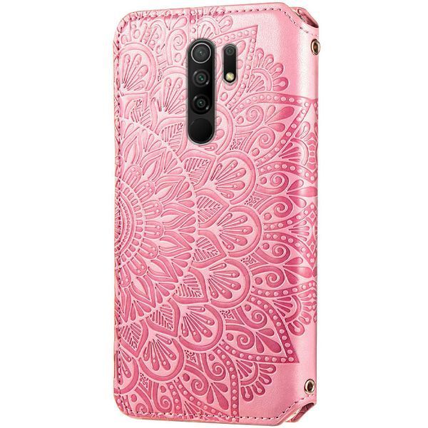 Чехол-книжка ETMA Mandal для Xiaomi Redmi 9 Розовый 50054