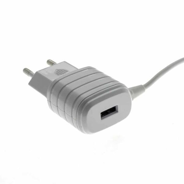 Мережевий зарядний пристрій Inkax CD 09 + кабель Lightning 1USB 2.1A White 36753