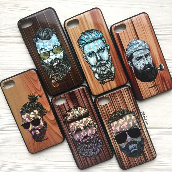 Чехол BARBER для Xiaomi Redmi 6A с люлькой светлый 32894