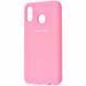 Чохол Silicone Cover для Samsung A40 2019 A405 Рожевий / Pink 39078