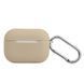 Чохол Silicone Slim з карабіном для Apple Airpods Pro 2 Pink Sand 82278