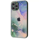 Чохол TPU+Glass Marble Clouds для Iphone 13 Dark green 61296 1