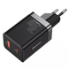 Сетевое зарядное устройство Baseus Super Si Pro Quick Charger Type-C+USB 30W Black 80265