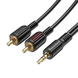 Кабель Aux Borofone BL11 3.5 to 2RCA 1.5м Black 66679 2
