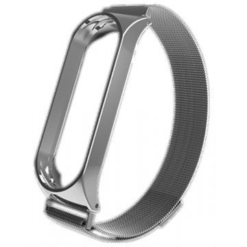Ремешок Milanese Loop для Xiaomi Mi Band 3/4 Silver 38743
