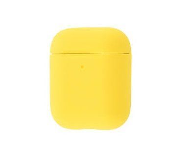 Чохол Silicone Slim для Apple Airpods 1/2 Yellow 43366