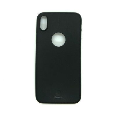Чехол Matte с вырезом для Iphone X / XS Черный 35306