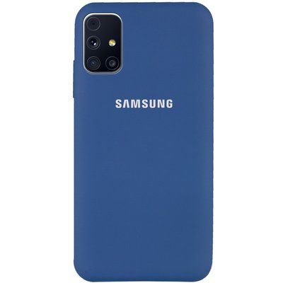 Чохол Silicone Cover для Samsung Galaxy M31s Синій / Navy Blue 47031