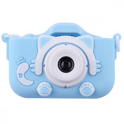 Детский фотоаппарат Baby Photo Camera Cartoon Cat Blue 55258