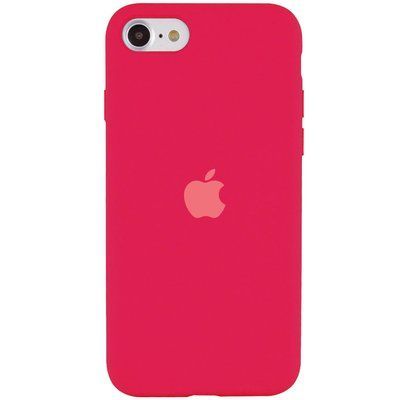 Чохол Silicone Case 360 для Iphone 7 / 8 / SE 2020 Рожевий / Hot Pink 53182