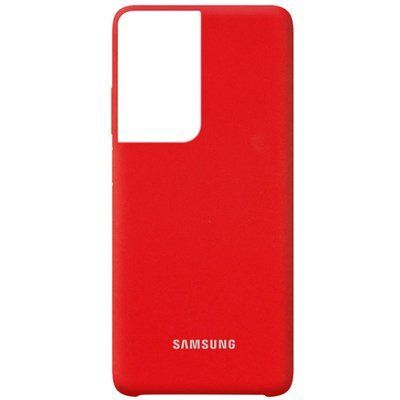 Чохол Silicone Case для Samsung Galaxy S21 Ultra Червоний / Red 52546