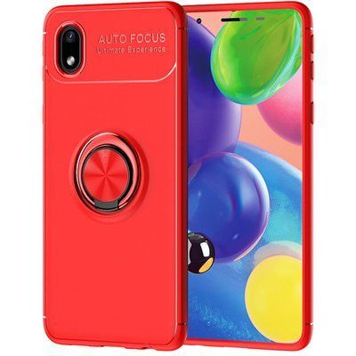 Чехол Din Color Magnet Ring для Samsung Galaxy A01 Core / M01 Core Красный 52919
