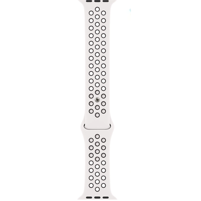 Ремешок Silicone Sport Nike для Apple Watch 42/44/45/49 mm White / Black 69195