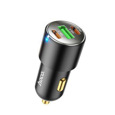 Автомобильное зарядное устройство Hoco NZ6 PD45W 2Type-C+1USB Black 83618