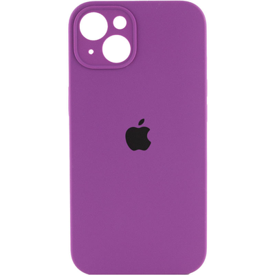 Чехол Silicone Case с защитой камеры для Iphone 14 Фиолетовый / Grape 69042