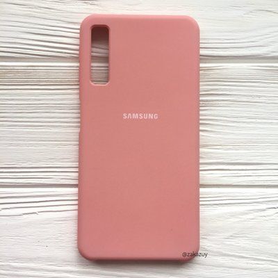 Чехол Silicone Case для Samsung Galaxy A7 2018 A750 Розовый 32828
