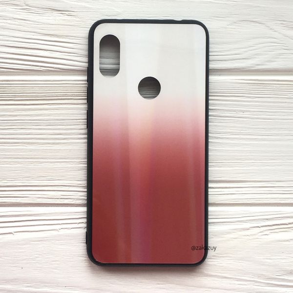 Чехол Aurora Gradient для Xiaomi Redmi Note 6 / 6 Pro Белый / Красный 32991