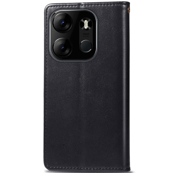 Чехол-книжка ETMA Gelan для Tecno Spark Go 2023 Черный 70004