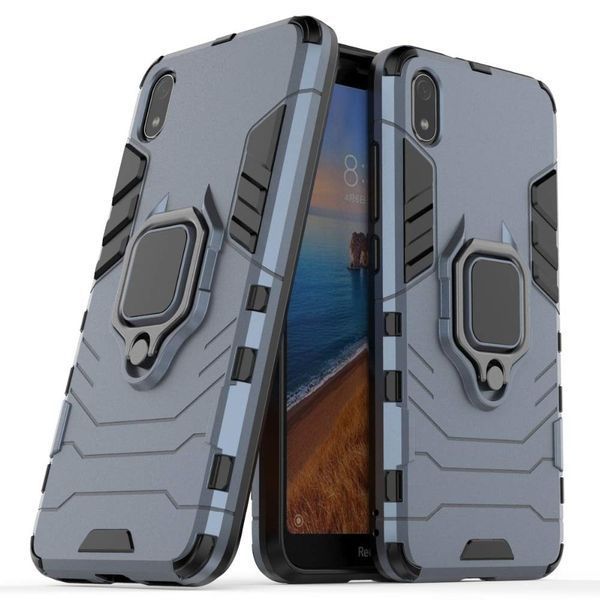Противоударный чехол Transforme Ring для Xiaomi Redmi 7A Серый 36360