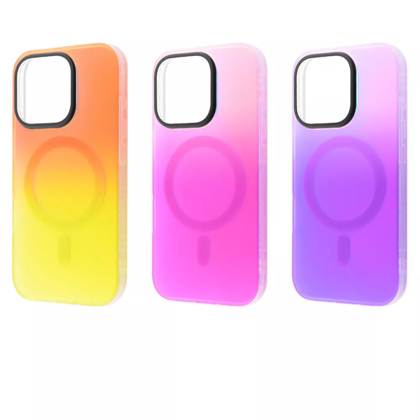 Чохол WAVE Matte Gradient Colors MagSafe для Iphone 16 Pro Light Purple/Blue