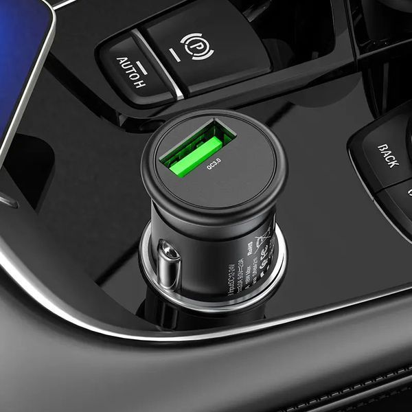 Автомобильное зарядное устройство Hoco Z43 QC3.0 1USB / 18W Black 83568