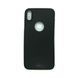 Чехол Matte с вырезом для Iphone X / XS Черный 35306