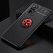 Чохол Din Color Magnet Ring для Xiaomi Redmi Note 10 Pro Чорний / Червоний 55208 2