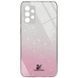 Чехол TPU+Glass Swarovski Full для Samsung Galaxy A52 / A52s Розовый 56026
