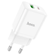 Мережевий зарядний пристрій HOCO N28 Founder PD20W+QC3.0 charger 1xUSB 1xType-C White 88457 1