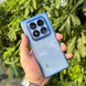 Чохол Stez із склом на камеру для Xiaomi Redmi Note 14 Pro 5G / 14 Pro+ / Poco X7 Прозорий / Фіолетовий