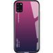 Чехол TPU+Glass Gradient HELLO для Samsung Galaxy A31 Малиновый 44137