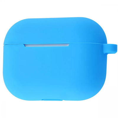 Чохол Silicone New з карабіном для Apple Airpods Pro Blue 80216