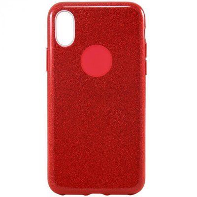 Чехол с блестками Shine для Iphone X / XS Красный 33840