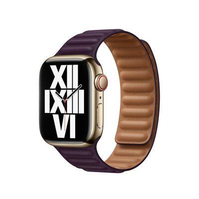 Ремешок Leather Link для Apple Watch 38/40/SE 40/41 mm Бордовый / Dark Cherry 42759
