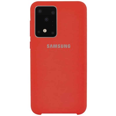 Чохол Silicone Case для Samsung Galaxy S20 Ultra Червоний / Red 40178