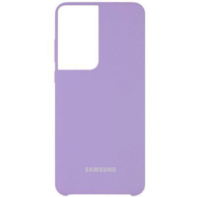 Чохол Silicone Case для Samsung Galaxy S21 Ultra Бузковий / Dasheen 52547