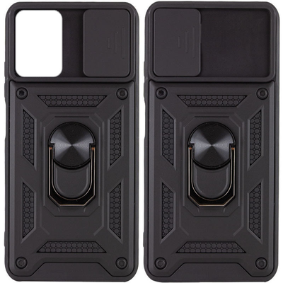 Противоударный чехол Camsh Serg Ring для Xiaomi Redmi 9T / Note 9 4G Черный 63719