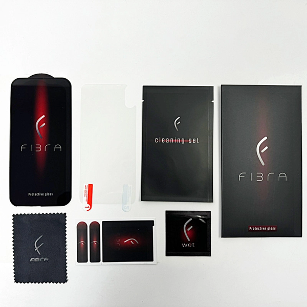Защитное стекло FIBRA для Iphone 15 Pro Black 82431