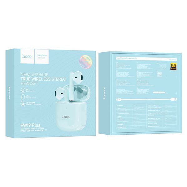 Навушники бездротові Hoco EW19 Plus TWS White 83569