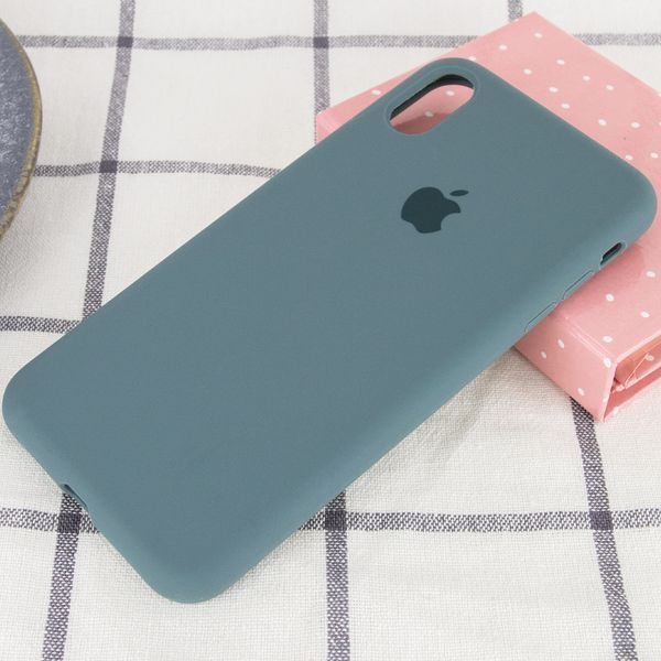 Чехол Silicone Case 360 для Iphone X / XS Зеленый / Pine green 53221