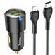 Автомобильное зарядное устройство Hoco NZ6 PD45W 2Type-C+1USB+кабель Type-C to Lightning Black 83619 1