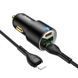Автомобильное зарядное устройство Hoco NZ6 PD45W 2Type-C+1USB+кабель Type-C to Lightning Black 83619 4