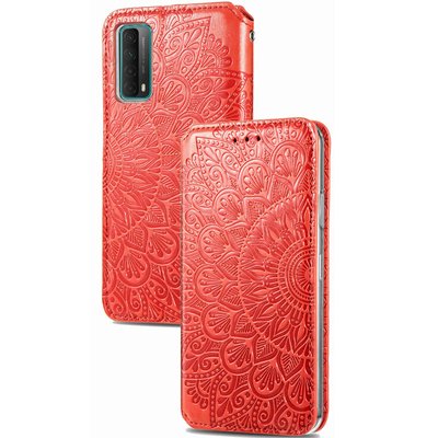 Чехол-книжка ETMA Mandal для Huawei P Smart 2021 / Y7a Красный 50108